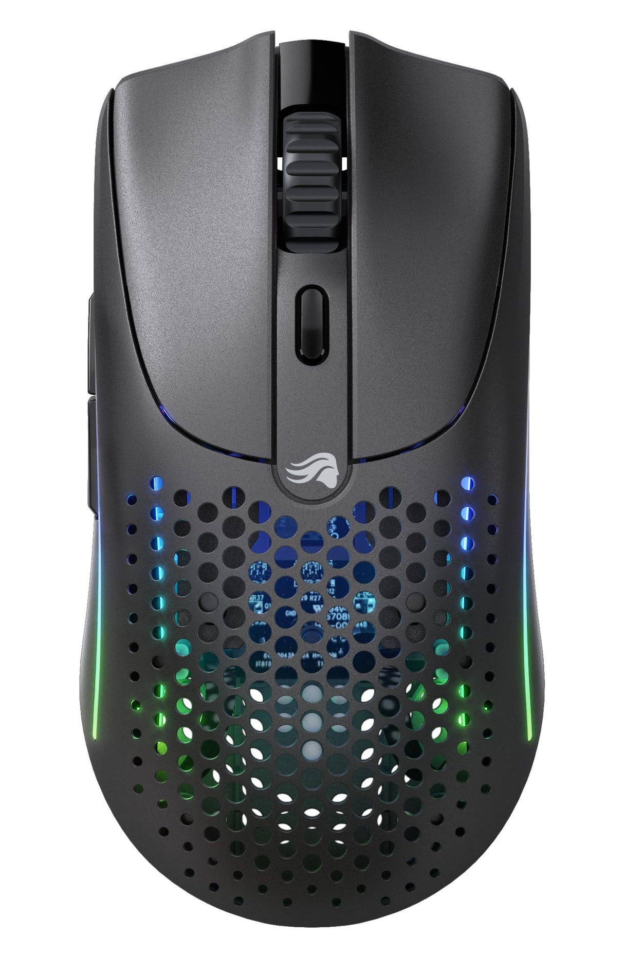 Glorious Gaming Model O 2 Wireless Ratón gaming inalámbrico - Híbrido 2,4 GHz y Bluetooth, 68g superligero, gran batería, sensor PPP 26K, RGB, ambidiestro, 6 botones, deslizadores de PTFE - Negro
