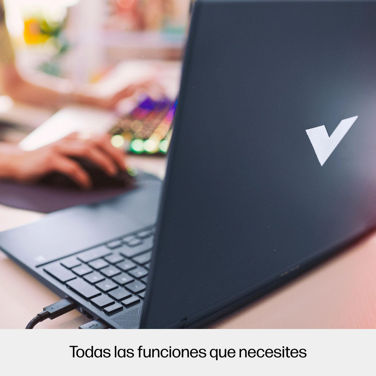 HP Victus 15-fb3038ns - Ordenador portátil Gaming 15" FHD (AMD Ryzen AI 7 350, 16GB RAM, 1TB SSD, NVIDIA RTX 5060, FreeDos) - Azul - Teclado QWERTY Español