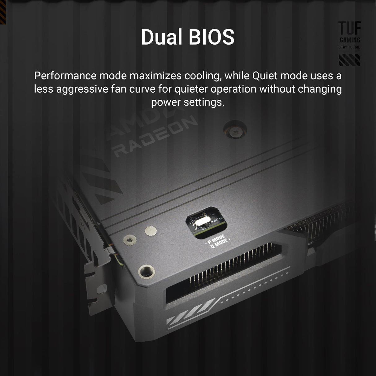 ASUS TUF Gaming Radeon RX 9060 XT 16 GB GDDR6 OC Edition, Tarjeta gráfica Gaming, PCIe 5.0, HDMI/DP 2.1, 2.5 Ranuras, Grado Militar, Revestimiento PCB, Doble BIOS, Ventiladores Axial-Tech