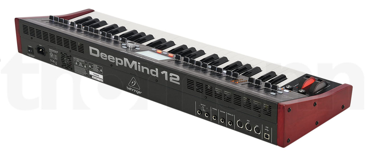 Behringer DEEPMIND 12 Sintetizador polifónico analógico verdadero de 12 voces con 4 motores FX, 2 OSC y LFO por voz, 3 generadores ADSR, matriz de modulación de 8 canales