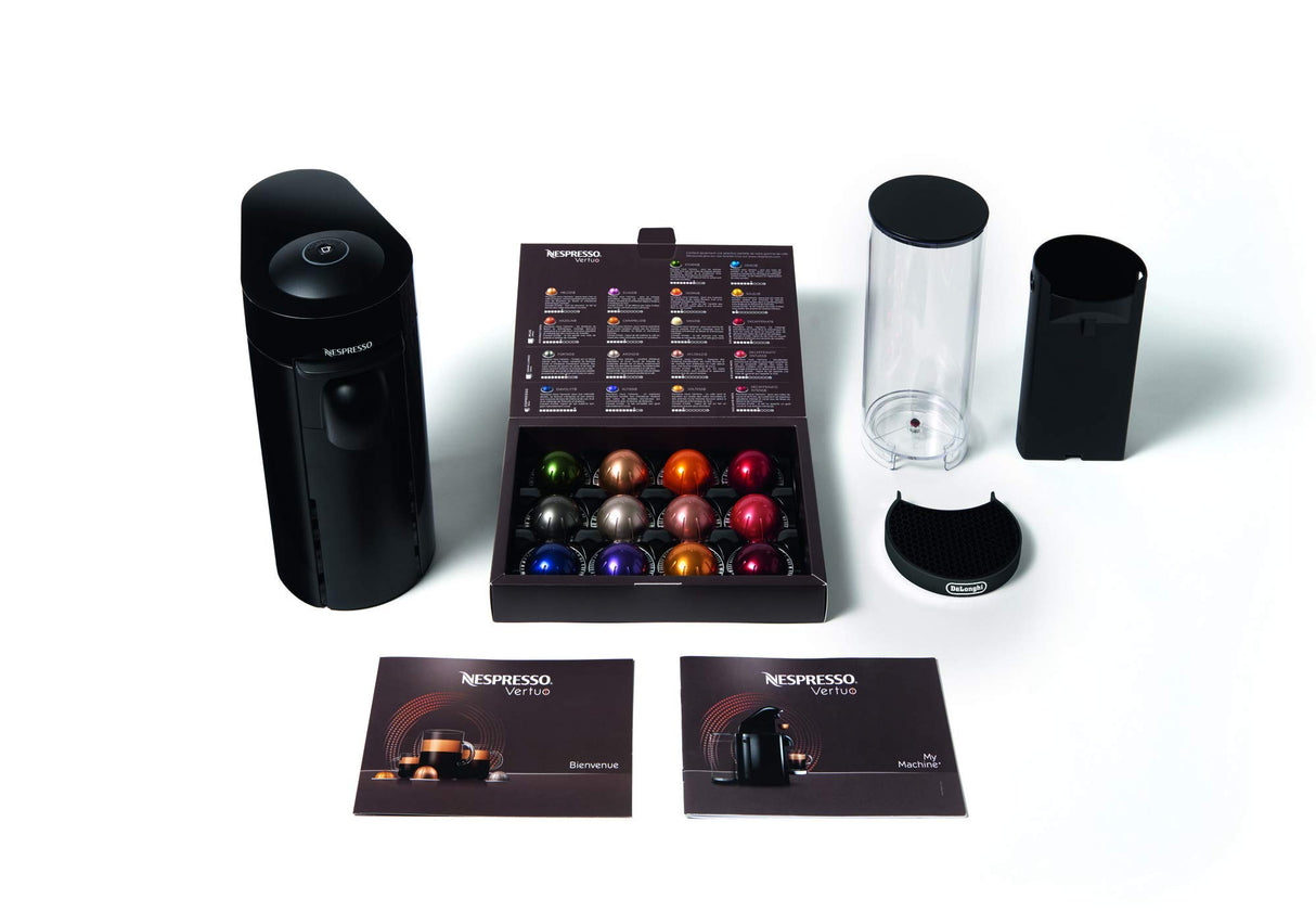Nespresso Vertuo ENV150B - Máquina de café de De'Longhi, color negro, cápsula Vertuo System, color negro