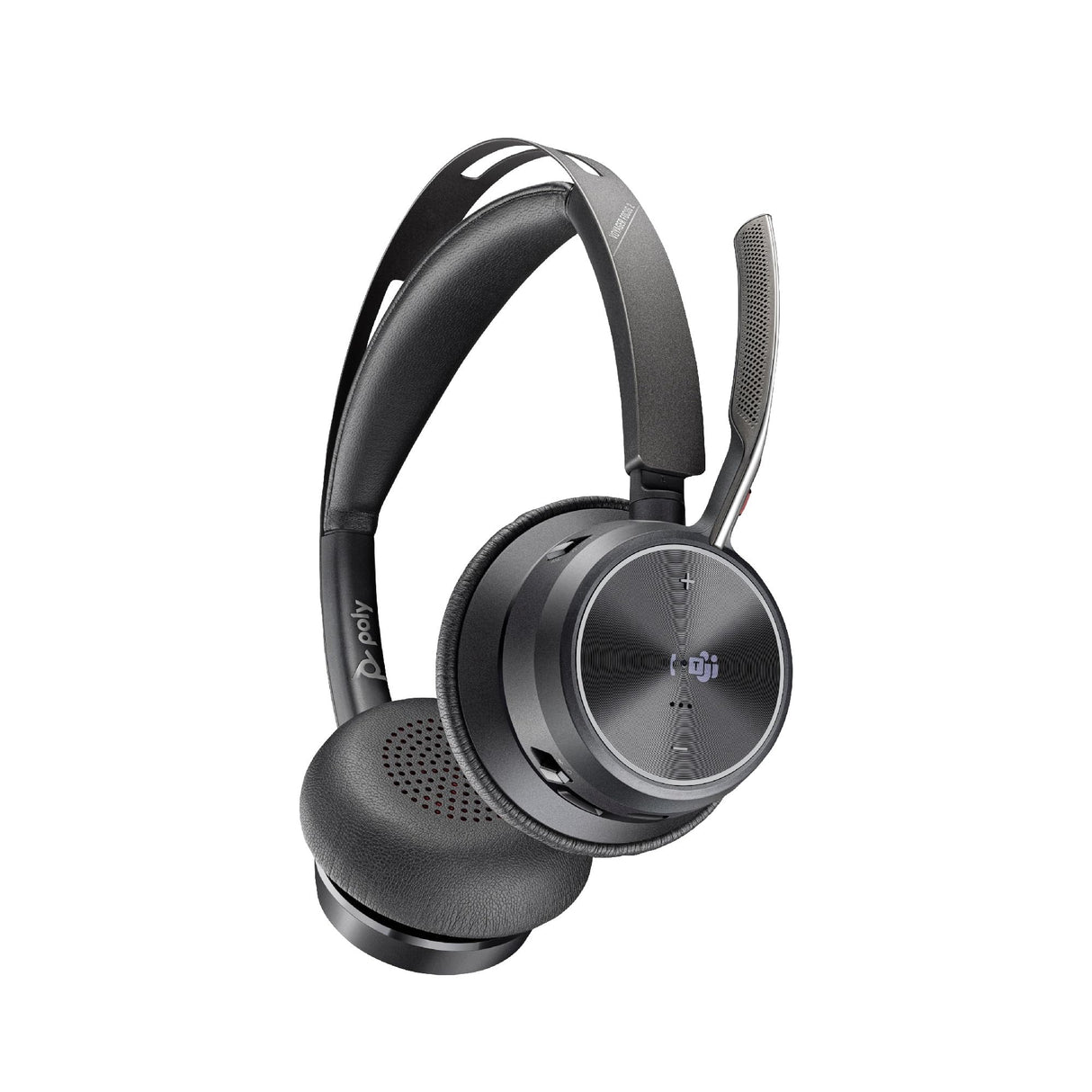 POLY Voyager Focus 2-M USB-C-C Headset USB-C/A Adapter Customer Special 1- Connection Via Bluetooth - Noise Cancellation; Smart Sensor Technology; Dynamic Mute Alerta - Negro