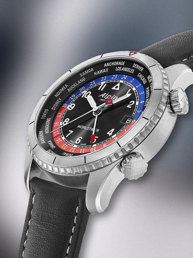 Alpina Reloj Analógico para Hombre de Cuarzo con Correa en Acero Inoxidable mid-39670