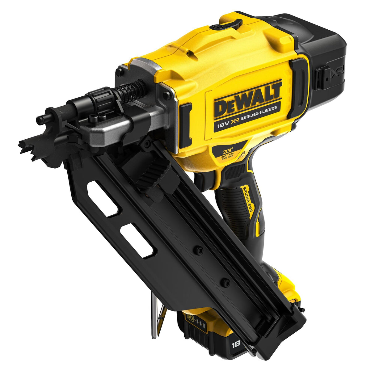 DEWALT DCN930P2-QW - Clavadora de Estructuras sin escobillas XR 18V con 2 baterías Li-Ion 5Ah