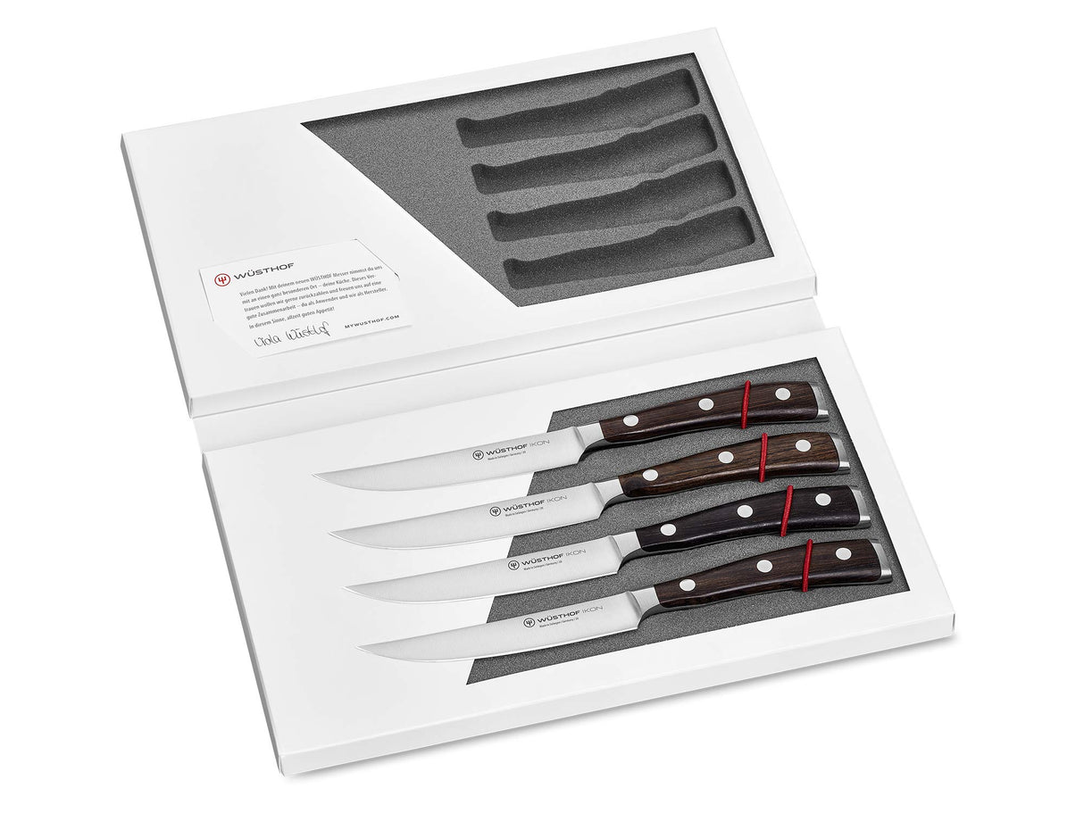 WÜSTHOF Ikon Juego de 4 cuchillos bistec