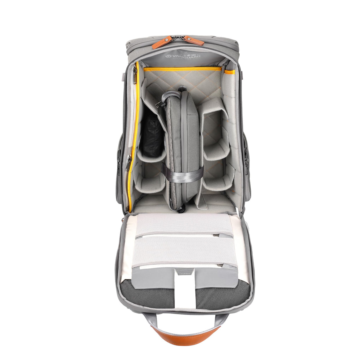 VANGUARD Veo City B42 GY - Mochila para cámara DSLR y Mirrorless con compartimento para portátil