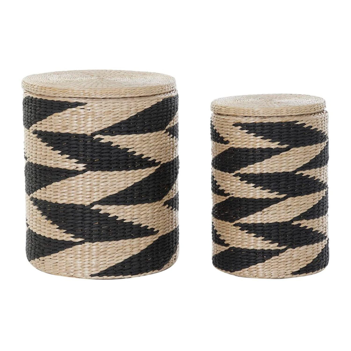 DKD Home Decor Cesto para la Ropa Sucia, Negro, Estándar
