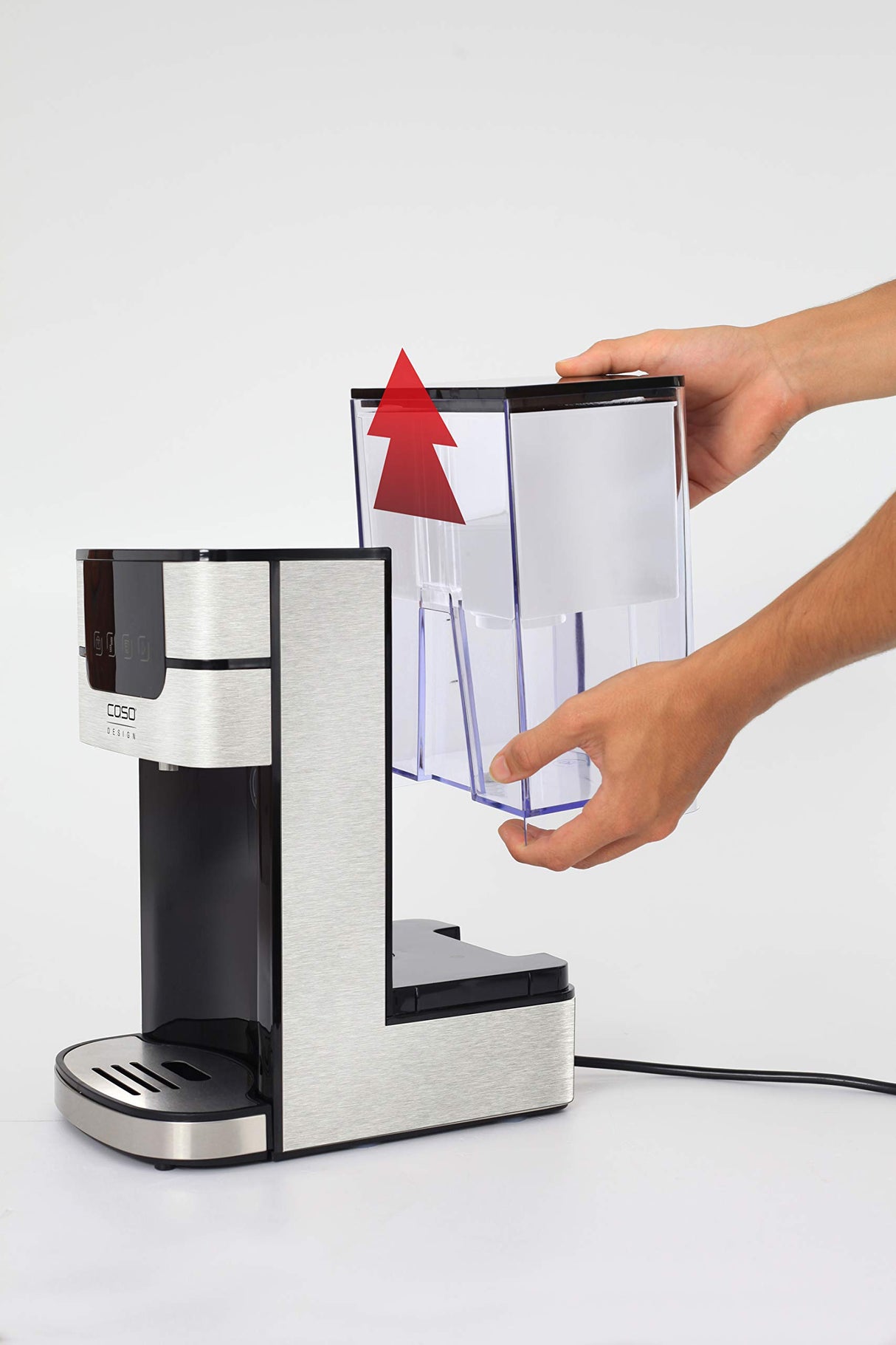 CASO PerfectCup 1000 Pro - Turbo Dispensador de agua caliente en pocos segundos, 2600 W, depósito de agua extraíble de 4 litros, ajustable de 70 a 100 °C, ideal para cocinas de oficina y buffets
