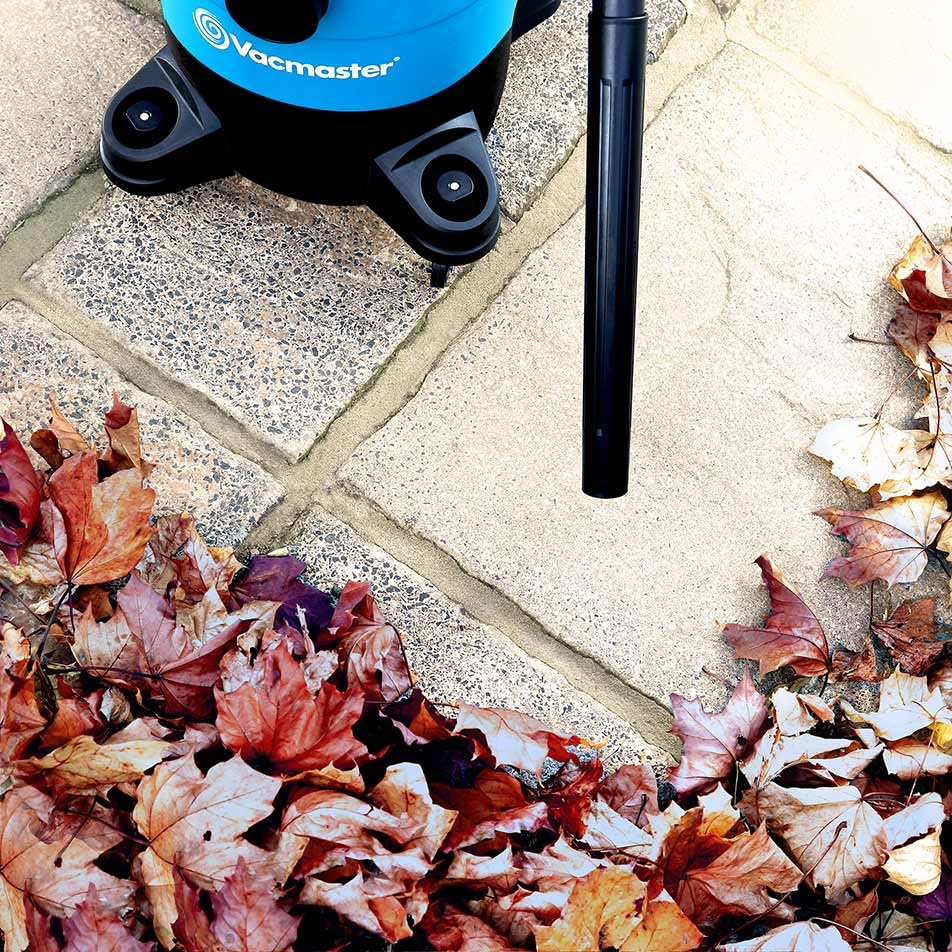 Vacmaster seco y húmedo Aspiradora Multiusos,Aspirador de Taller con Enchufe Integrado y Función de Soplado, 1250 W, 20 Liters, Azul