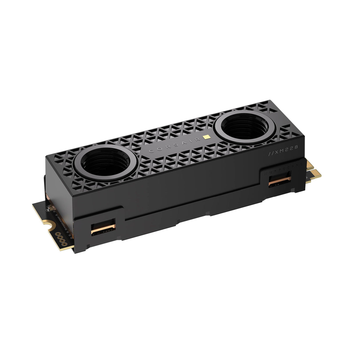 Corsair MP700 Pro Hydro X Series 4TB SSD M.2 PCIe Gen5 x4 NVMe 2.0 - M.2 2280 - Lectura Secuencial de hasta 12.400 MB/s - NAND TLC de Alta Densidad - Bloque de Agua Preinstalado - Negro