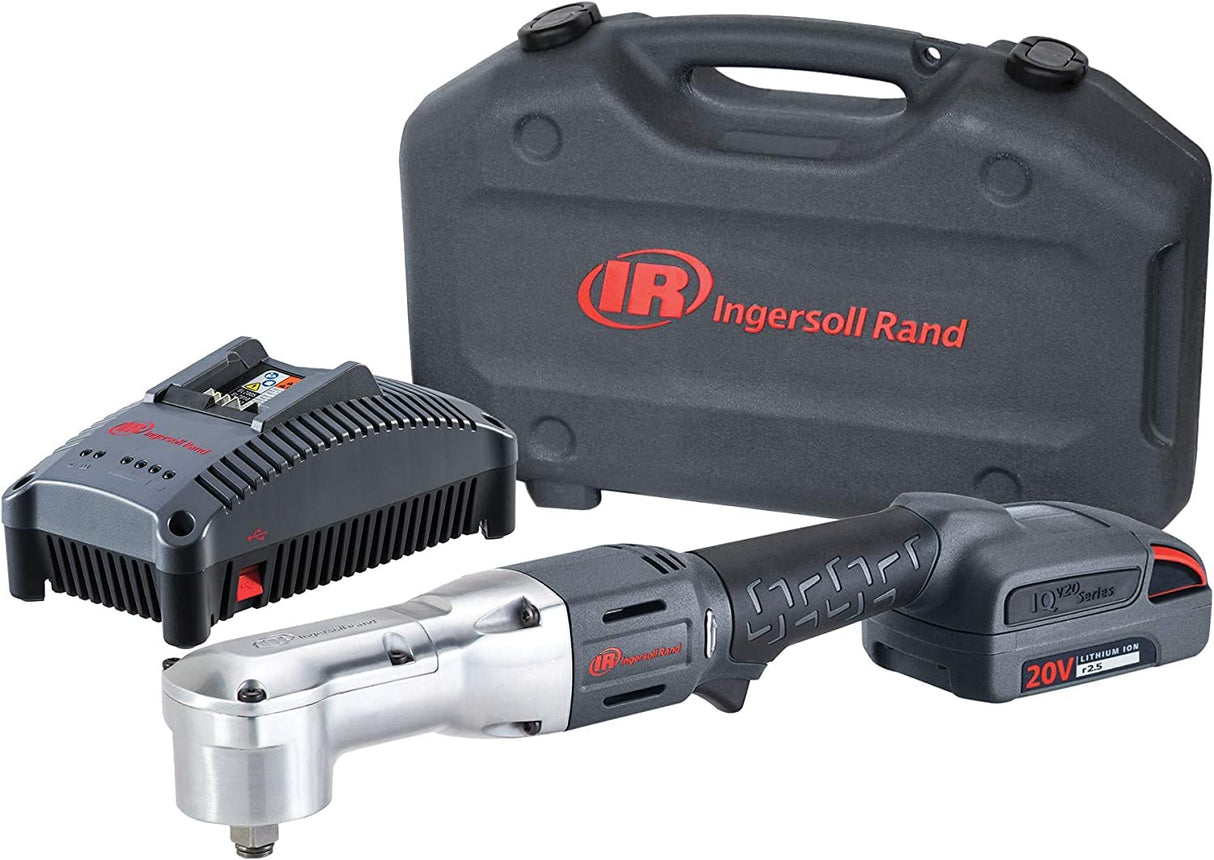 Ingersoll-Rand Llave de Impacto Inalámbrica W5350-K12-EU, de Ángulo Recto, de 1/2 Pulgada de 20V y 1850 RPM, 1 batería de Li-Ion BL2012 de 2,5 Ah y Kit Cargador en 1 Maletín de Transporte