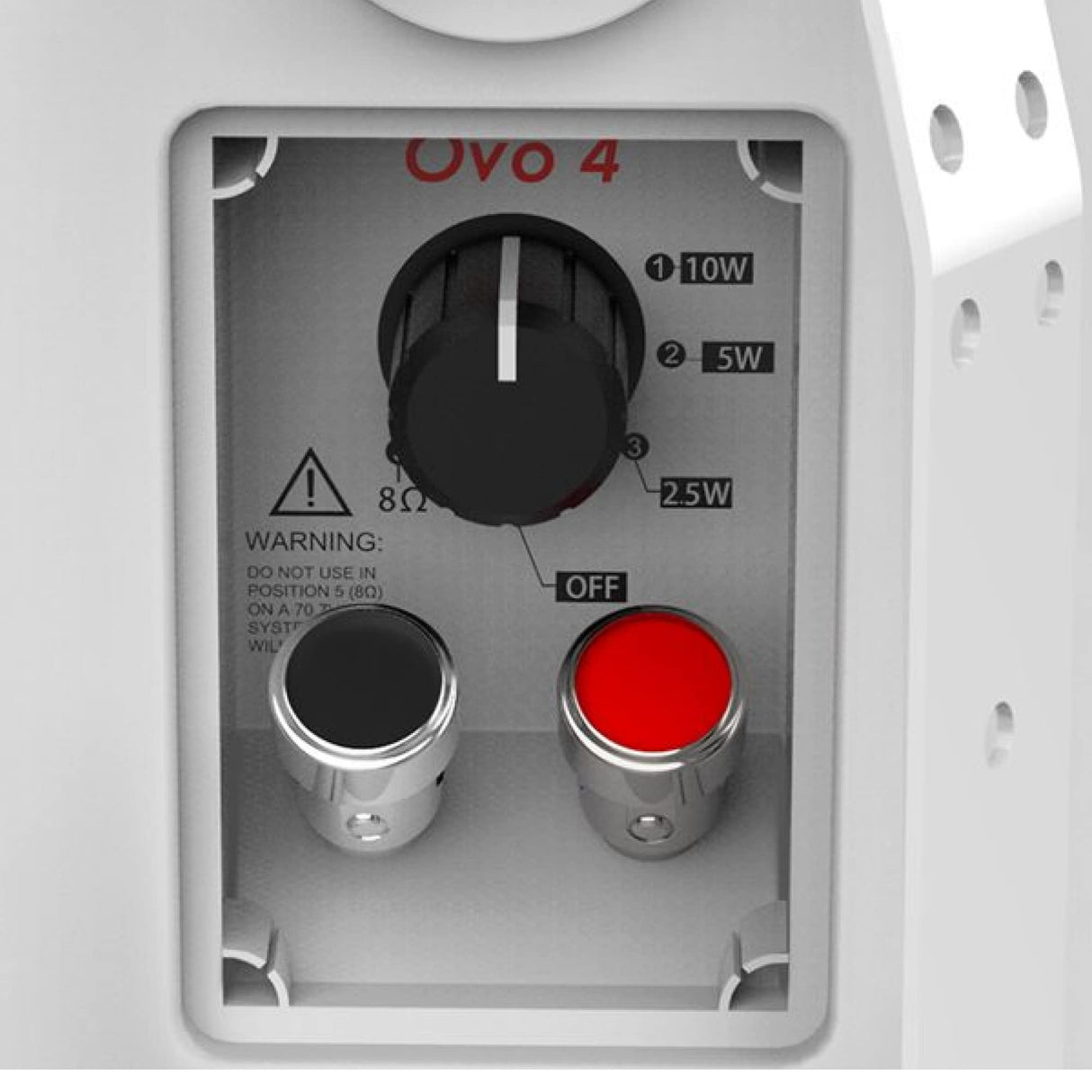 Audibax Ovo 4 White Pareja de Altavoces Pasivos Pared 4 Pulgadas 100v / 8 Ohm IP65