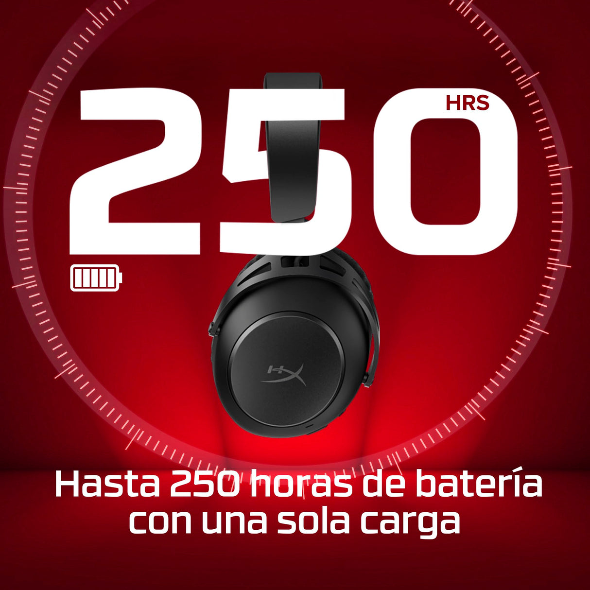 HyperX Cloud Alpha Wireless 2 - Auriculares Gaming inalámbricos con Base RGB, Drivers 53mm, batería hasta 250h, Bluetooth, 2.4GHz, PC, PS4, PS5, Xbox, Switch, Color Negro