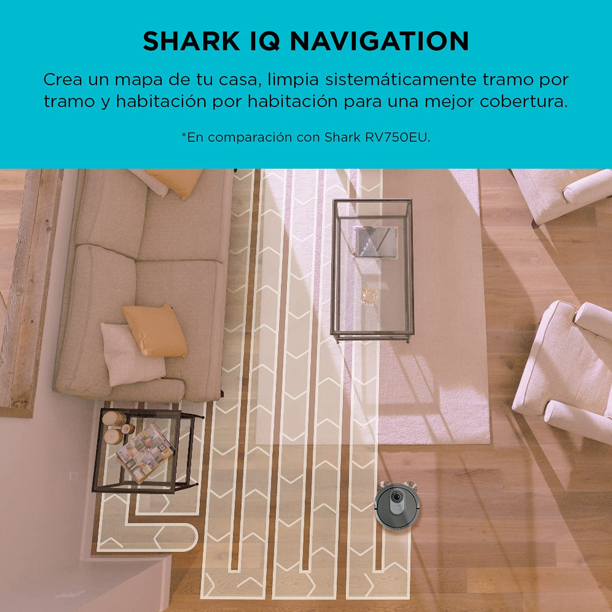Shark AI Robot aspirador, hasta 90 minutos de autonomía, tecnología antienredos Anti Hair Wrap, ideal para alfombras y suelos duros, control Manual o con app, en gris, RV2001EU