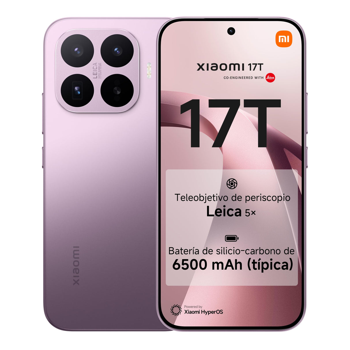 XIAOMI 17T Smartphone de 12+256GB Violeta Teleobjetivo Leica 5X