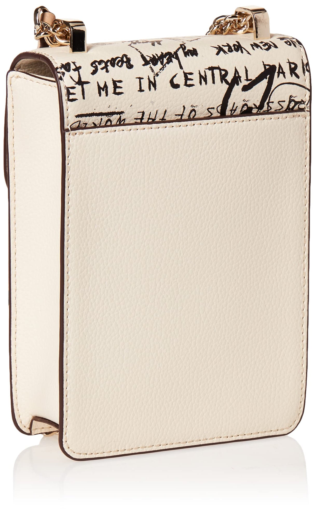 DKNY Elissa Phone Crossbody, Bolso Bandolera para Mujer, Graffiti Blanco, Talla única