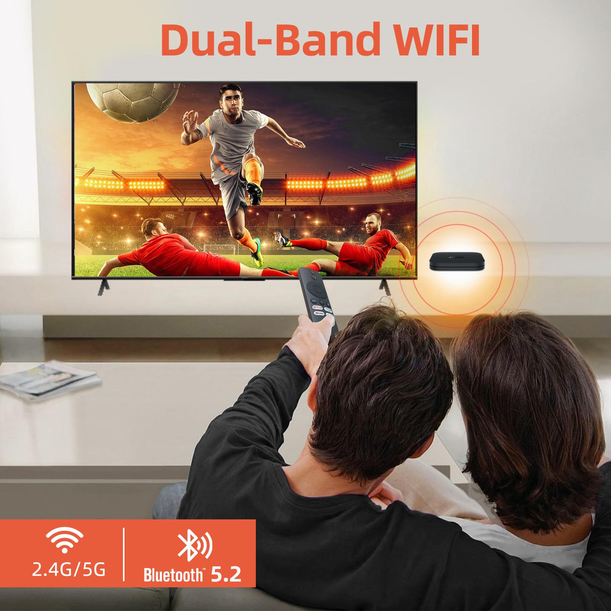 TIPOW 𝐍𝐮𝐞𝐯𝐨 Mi TV Box S (2nd Gen), 4K Ultra HD Streaming Media Player, 2GB RAM 8GB ROM Smart TV Box ROM con Mando a Distancia IR, Dolby Vision,HDR10+,DTS-HD,Proyección inalámbrica