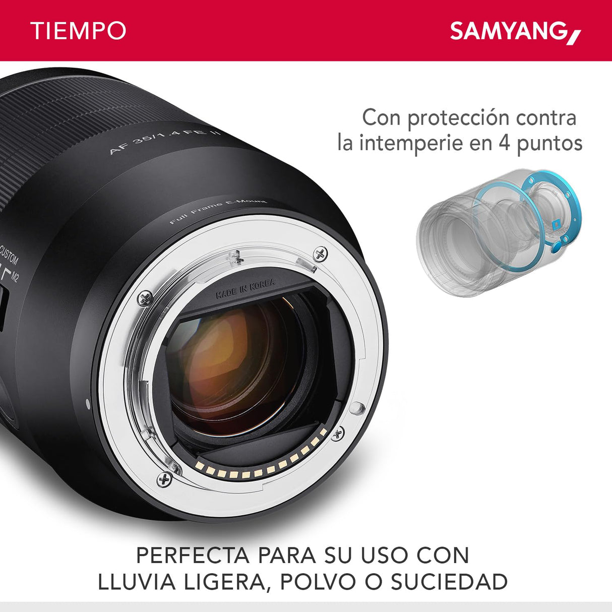 Samyang AF 85 mm F1.4 EF para Canon EF, Teleobjetivo ligero y compacto para tomas de retratos, con enfoque automático DSLM rápido, Para cámaras Canon SLR de fotograma completo y APS-C