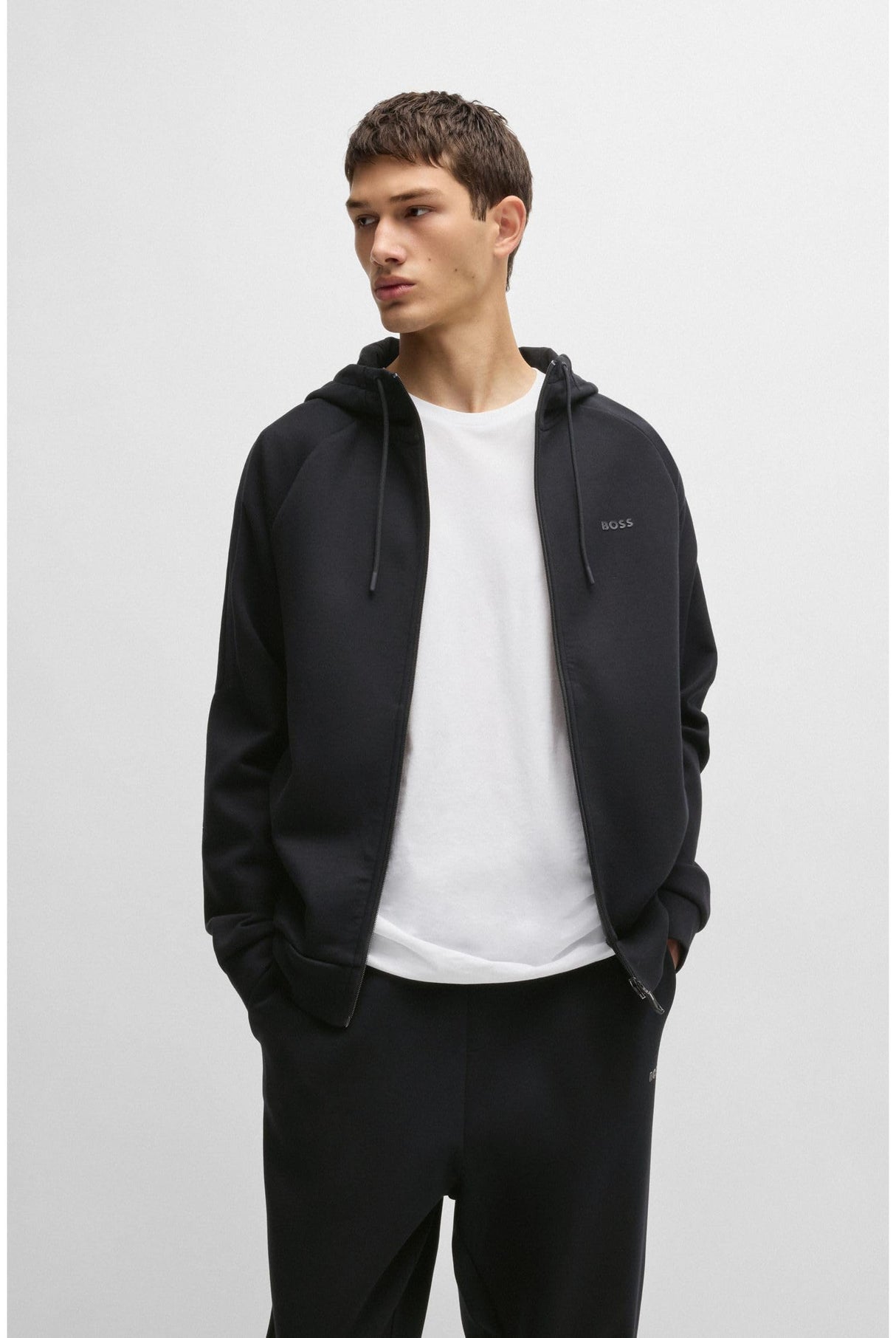 BOSS Tracksuit Set Conjunto de chándal, Black1, S para Hombre