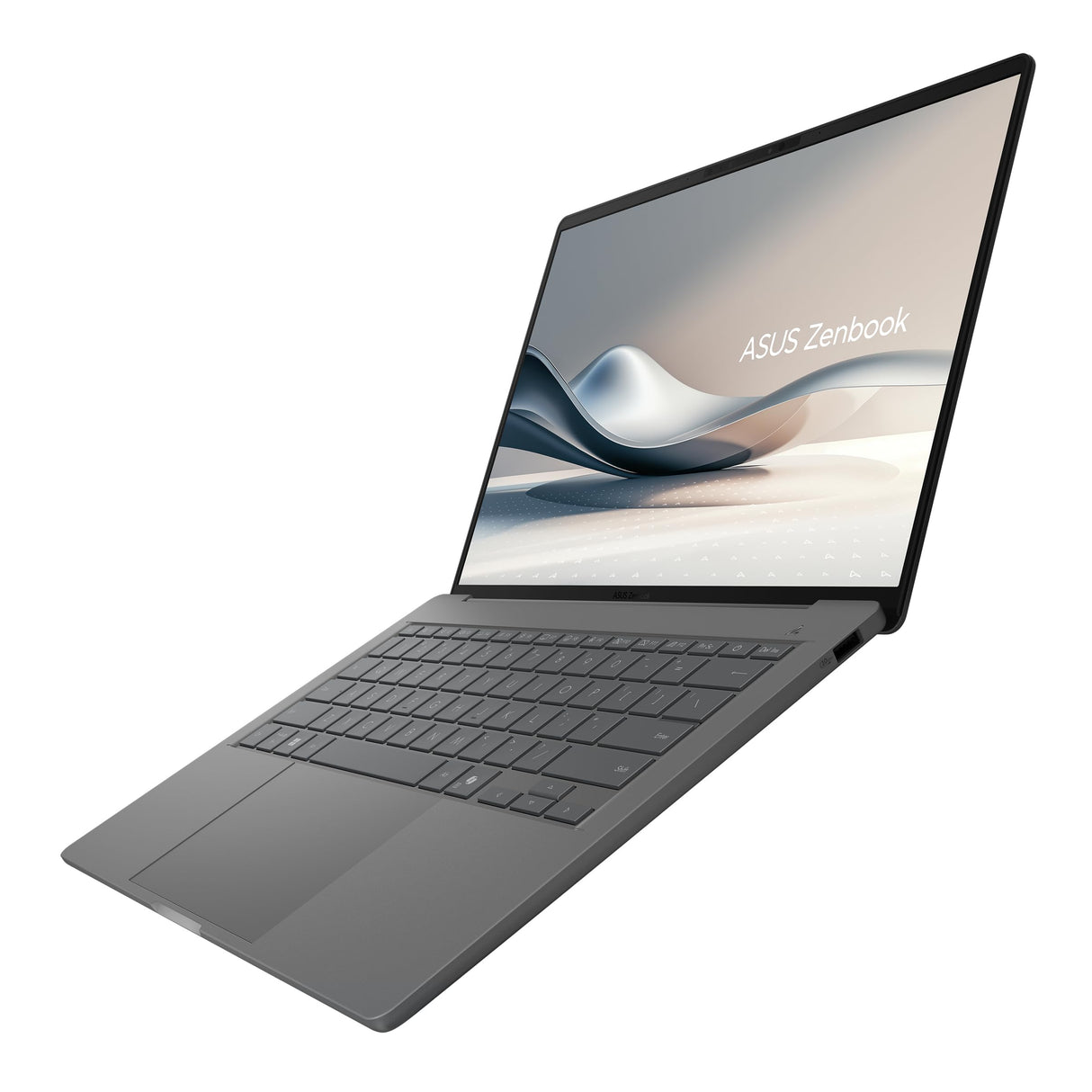 ASUS Zenbook A14 OLED UX3407QA-QD349W Copilot+ PC - Ordenador Portátil 14" WUXGA (Qualcomm Snapdragon X1-26-100, 16GB RAM, 1TB SSD, Qualcomm Adreno GPU, Win 11 Home) Gris Islandés – Tec. QWERTY ESP
