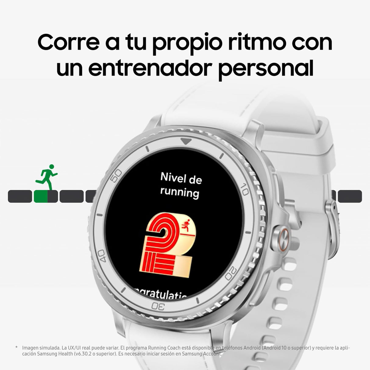 Samsung Galaxy Watch8 Classic 46mm, Bluetooth, Correa Híbrida, Smartwatch con Diseño con Bisel Giratorio, Garantía 3 Años + 1 año Extra, Blanco (Versión Española)