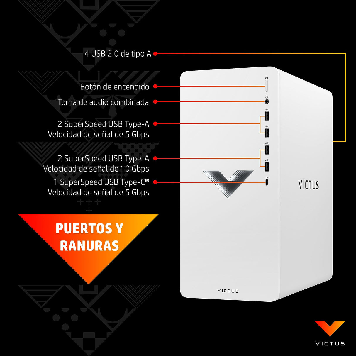 HP PC de Sobremesa 15L TG02-0020ns NVIDIA GeForce GTX 1660 Super AMD Ryzen 7 5700G 16 GB RAM 512 GB SSD + 1 TB HDD