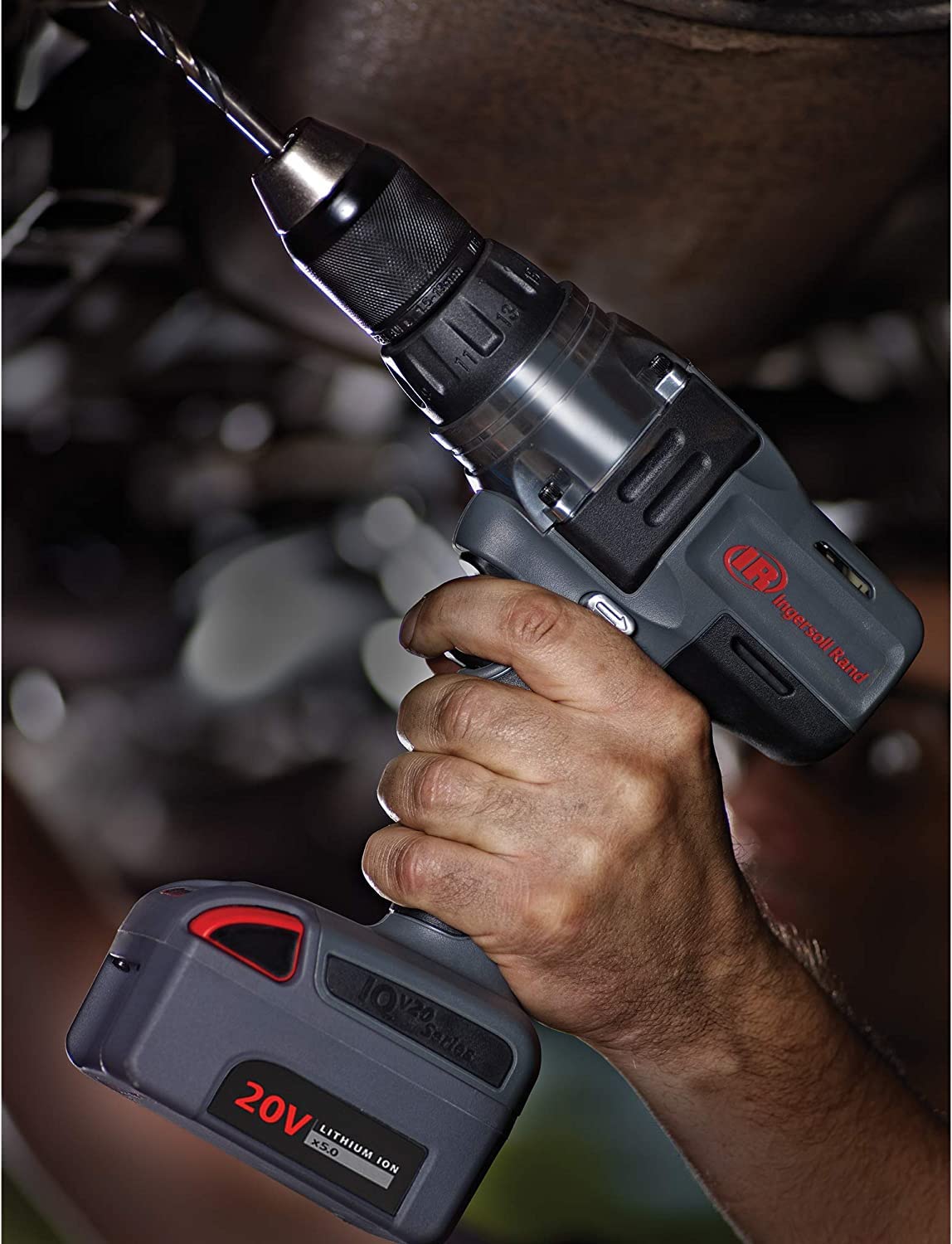 Ingersoll Rand D5140-K22-EU Kit de taladro/atornillador inalámbrico de 1/2 pulg. y 20 V, con 2 de baterías de ion-litio BL2022 de 5,0 Ah y cargador en 1 maletín