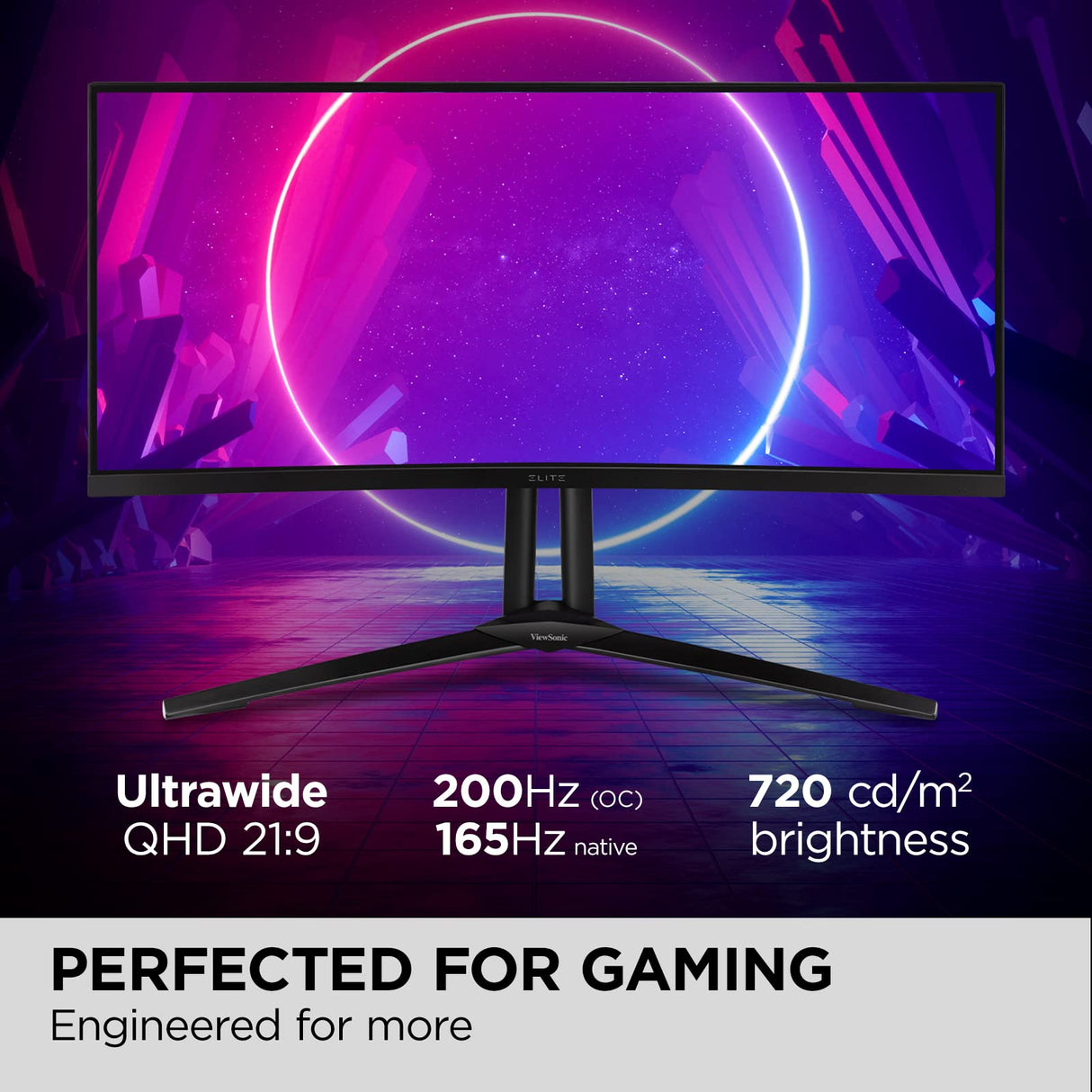 ViewSonic XG341C-2K, 86,36 cm (34 Zoll), 200Hz, UWQHD, VA - Quantum Dot, HDMI, DP, USB-C