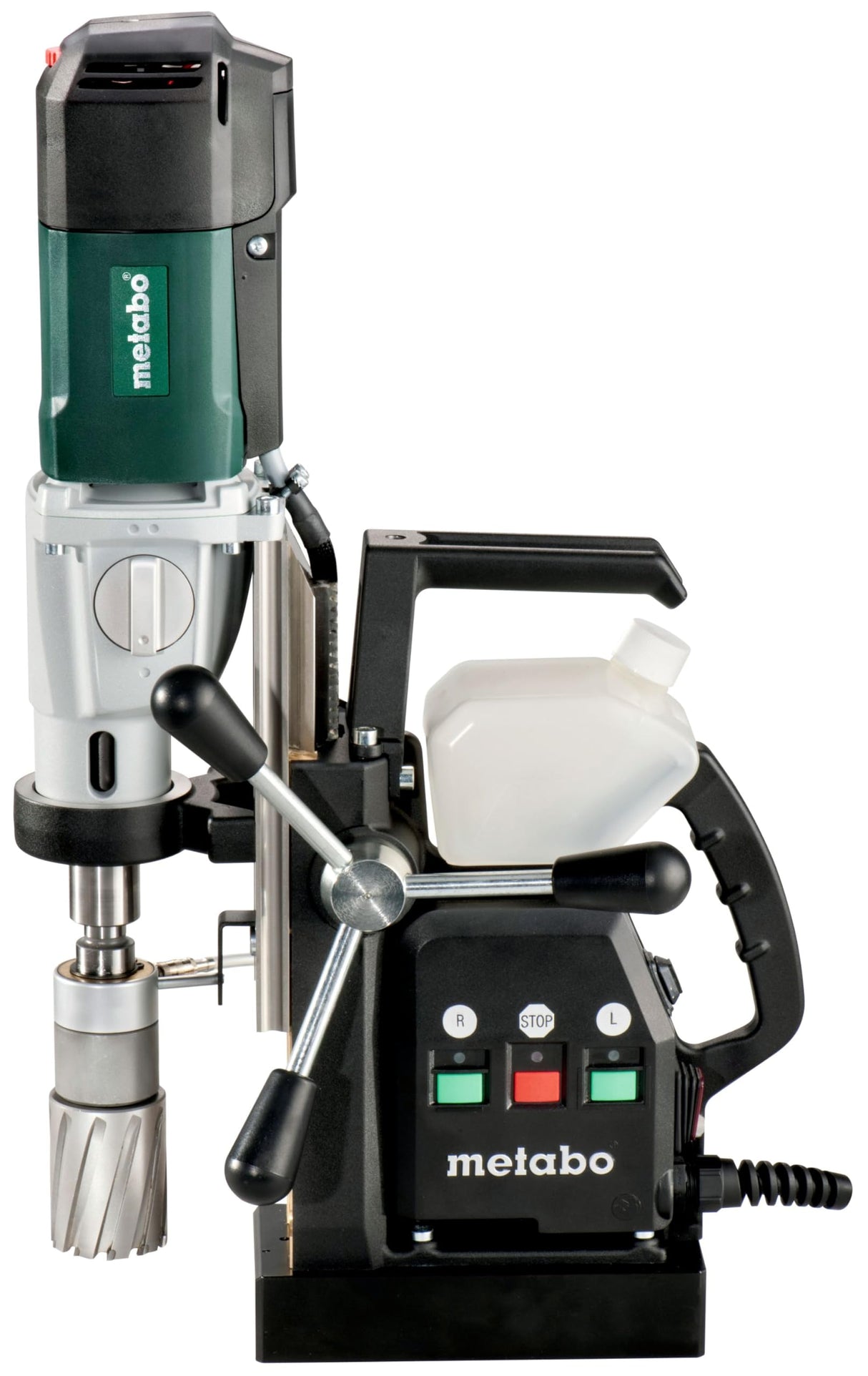 Metabo 600636500 600636500-Taladro magnético mag 50 1200W 2 velocidades, Negro, Verde, Gris