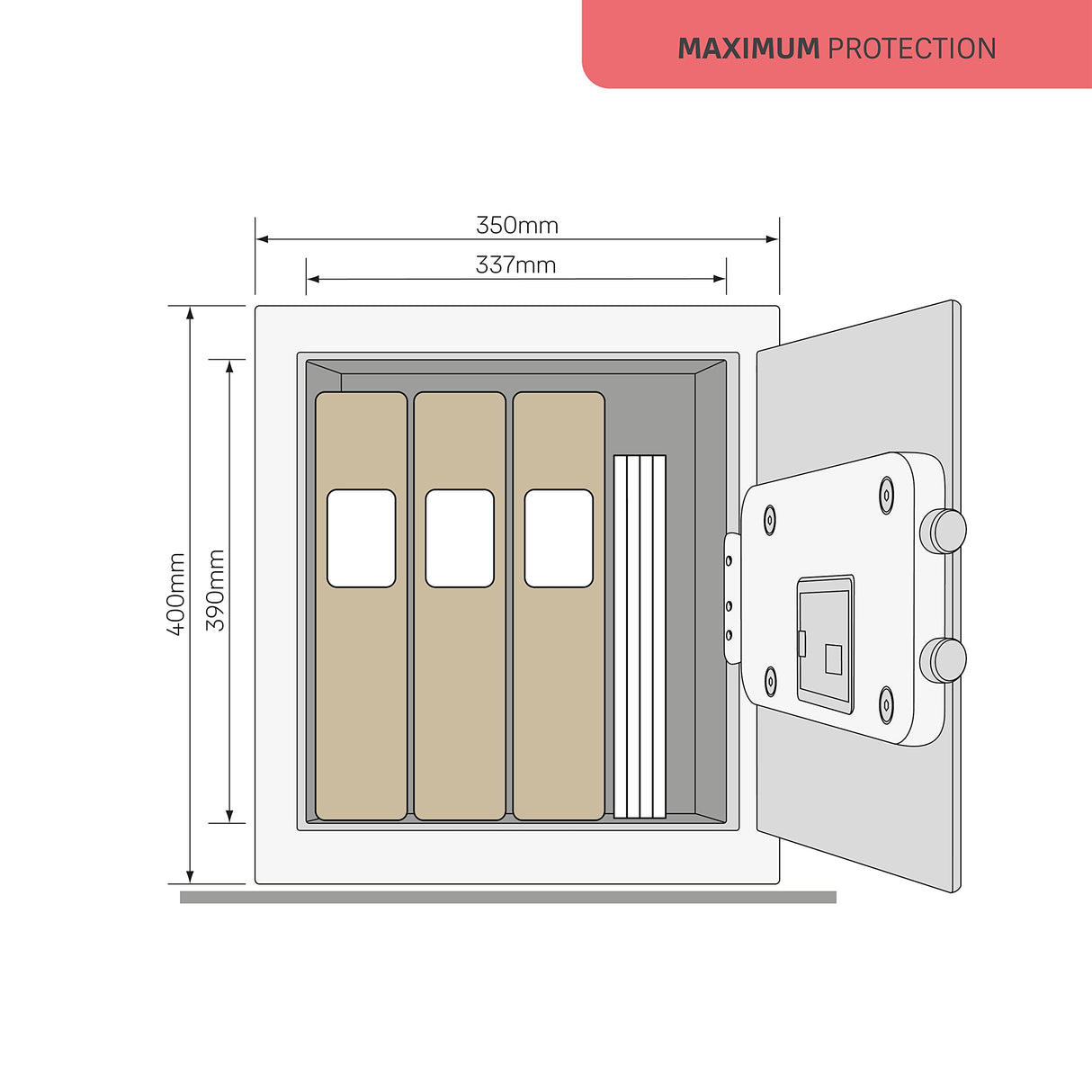 Yale YSFM/400/EG1 Caja Fuerte de Alta Seguridad con Cerradura electrónica