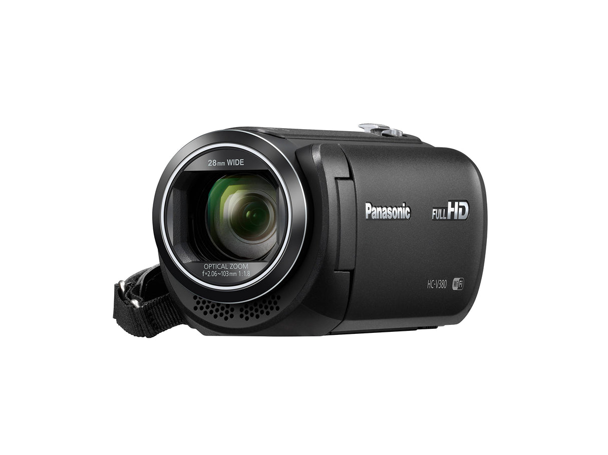 Panasonic HC-V380EB-K soporte de - Videocámara (2,51 MP, MOS BSI, 25,4 / 5,8 mm (1 / 5.8"), 1,67 MP, 2,2 MP, 50x)
