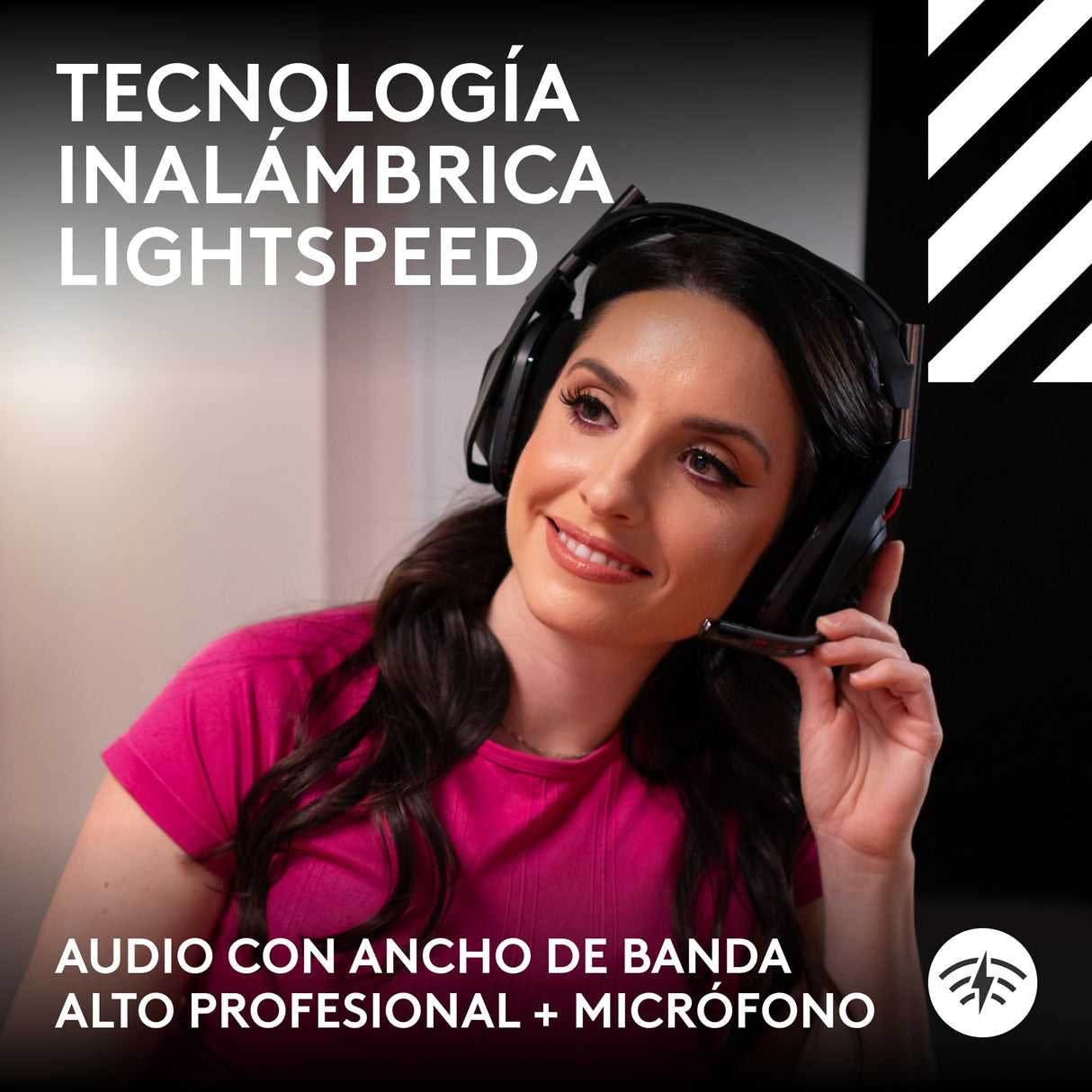 Logitech G Astro A50 LIGHTSPEED para gaming Auriculares inalámbricos + estación base (Gen 5), PRO-G GRAPHENE, cambio entre 3 sistemas, USB-C a Xbox, PS5, PC/Mac o Nintendo Switch, Bluetooth - Negro