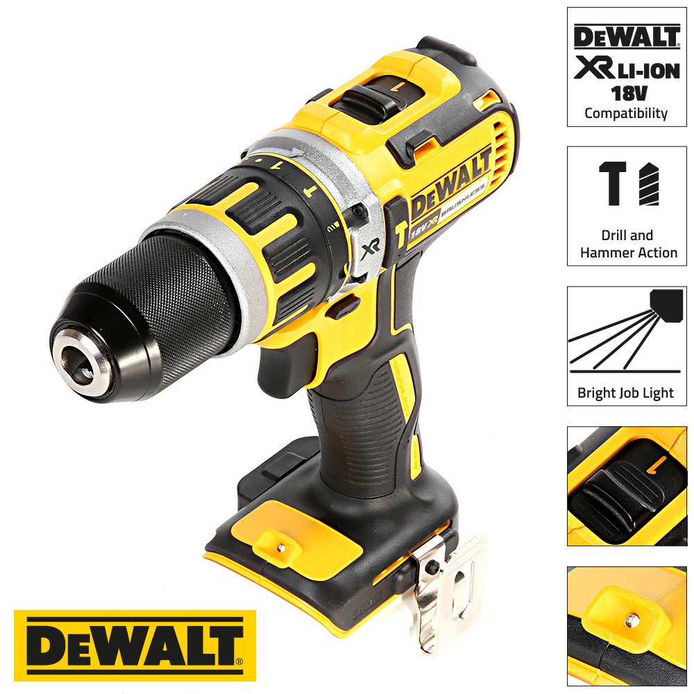 Dewalt - Xr sin escobillas taladro combi de iones de litio compacta dcd795m1 18v