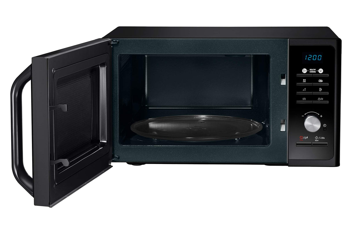 SAMSUNG MG23F301TCK/ET Microondas (Encimera, 23 l, 800 W, Botones, Giratorio, Retirable), Negro