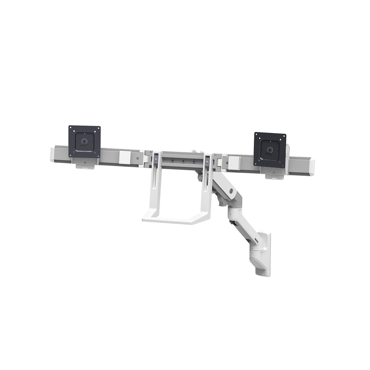 Ergotron Brazo de Monitor de Montaje en Pared HX - Kit de Montaje (Brazo articulado, Montaje en Pared, pivote, Accesorios de Montaje, Pieza de extensión) para Monitor - Blanco - tamaño de Pantalla: