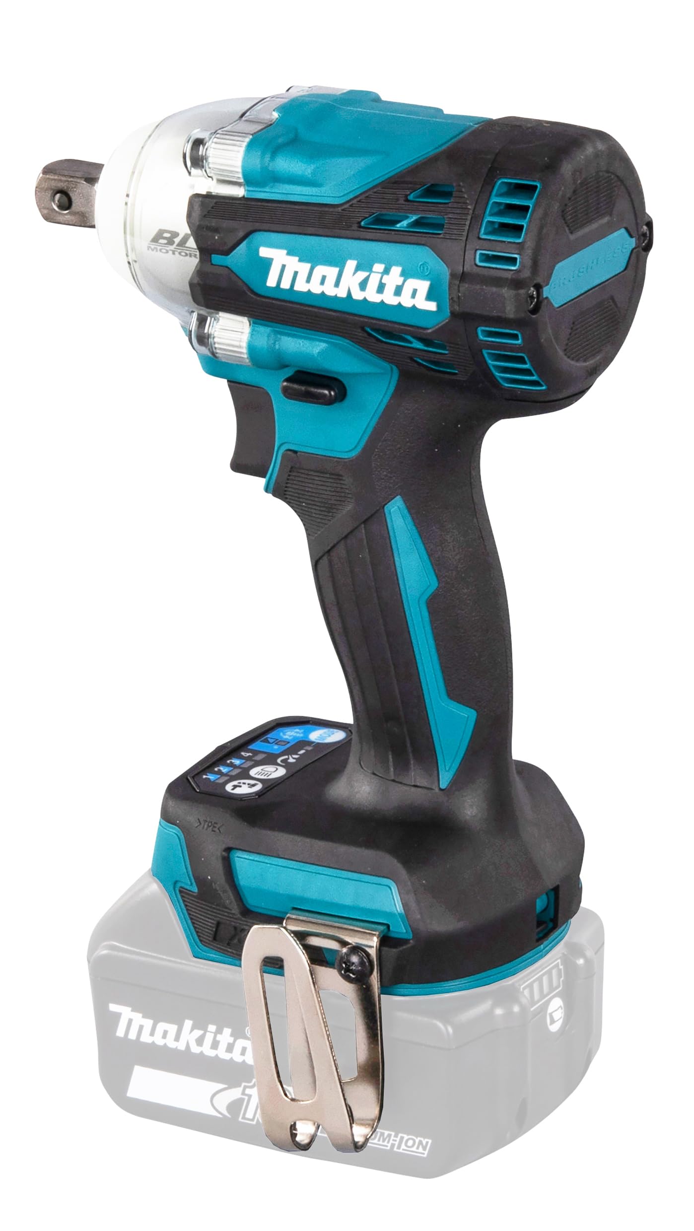 Makita DTW301Z-Llave de Impacto bl 18v lxt 330nm 1/2" Bola, Negro, sin batería y cargador