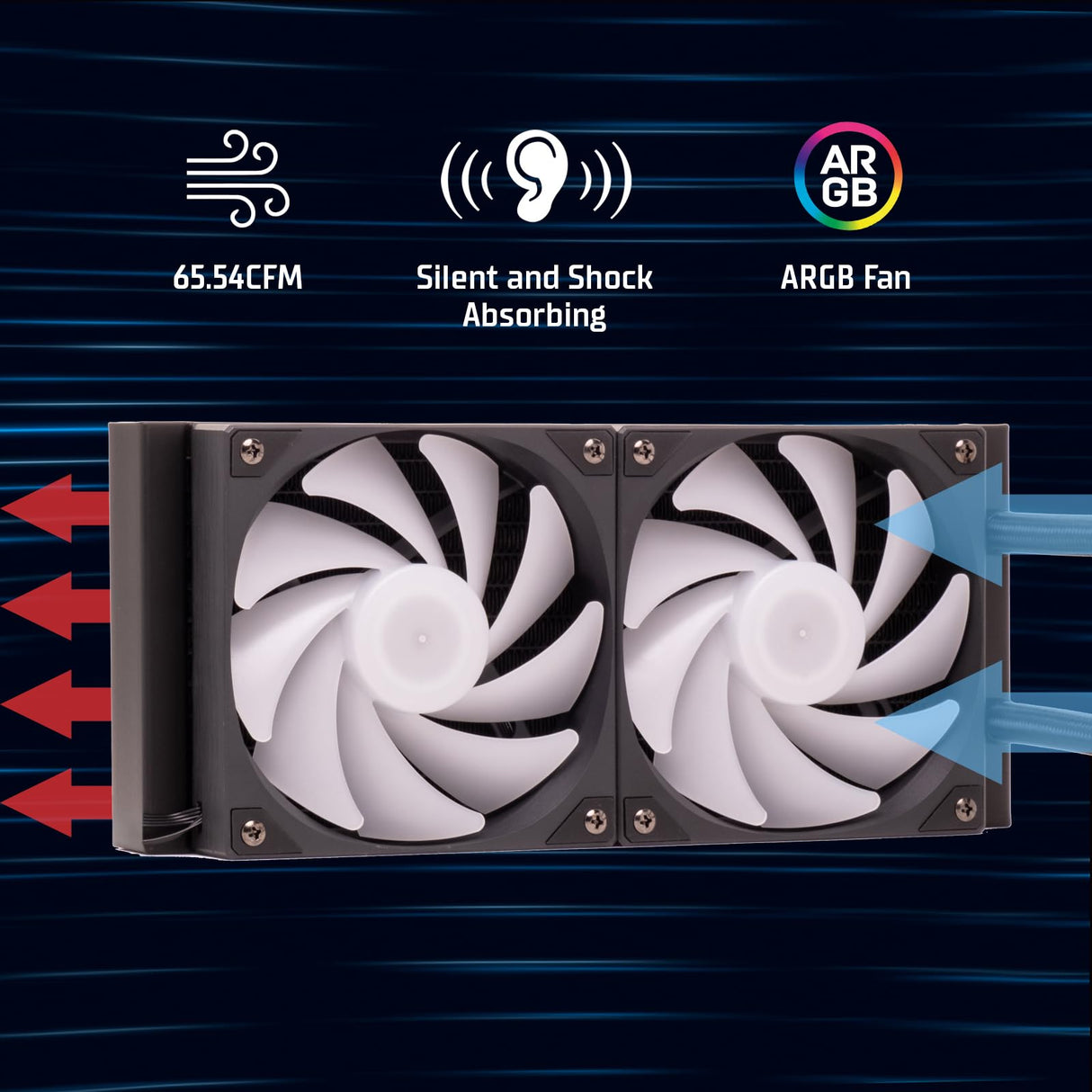 Itek Refrigeración líquida ARCTIC SPHERE LCD 240 – 240 mm – Socket universal – Ventiladores PWM – Pantalla LCD 2.8" con software