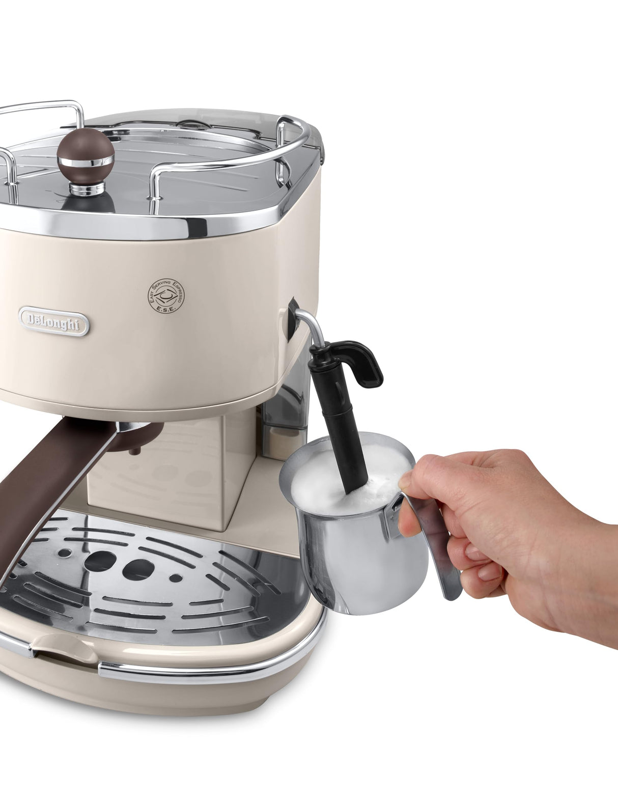 De'Longhi ECOV 311.BG Cafetera Automática, 1100 W, 1.4 L, 15 Bares, 2 Tazas, Acero Inoxidable, Beige