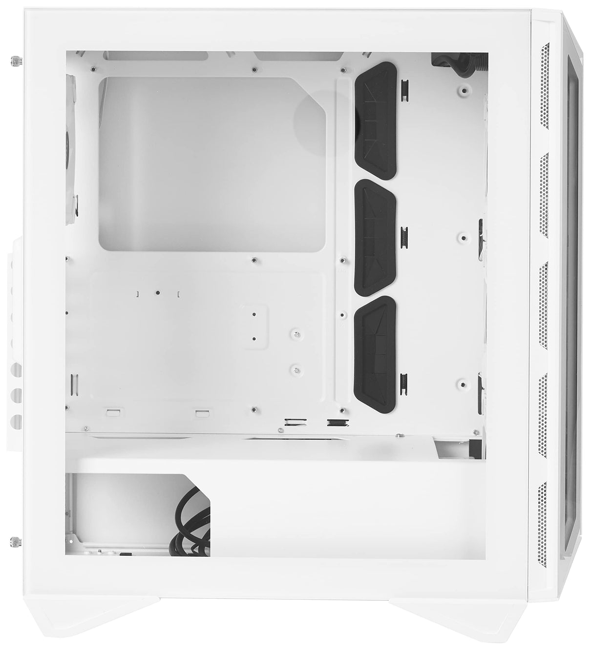 MSI MPG GUNGNIR 110R White - Carcasa Premium para PC para Juegos de Torre Media - Panel Lateral de Vidrio Templado - Ventiladores ARGB de 120 mm - Soporte de refrigeración líquida con radiador de