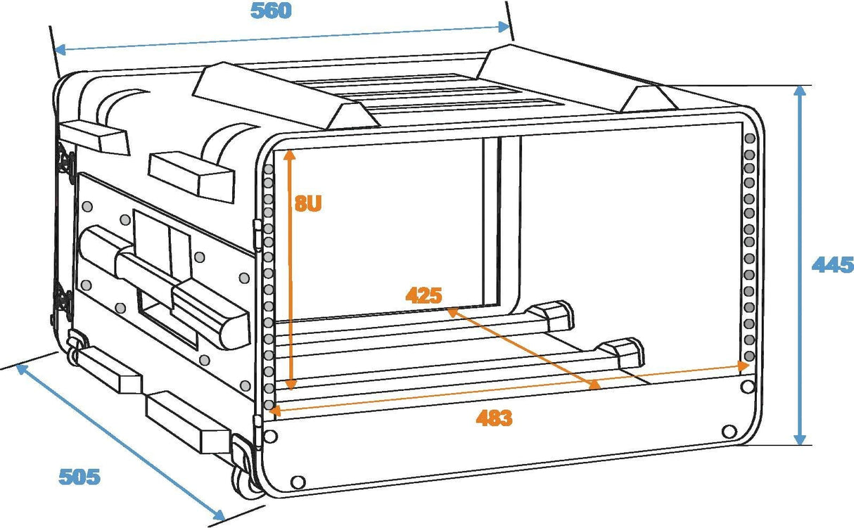 AAC PE-Roll DD-8HE · Rack de 19 pulgadas