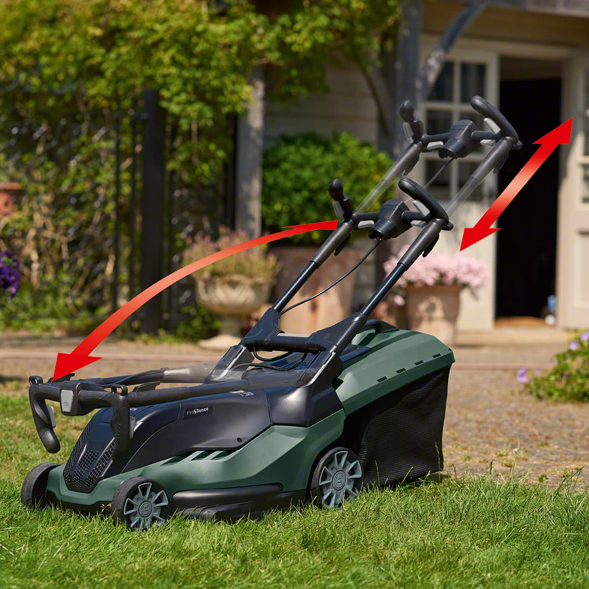 Bosch Cortacésped a batería AdvancedRotak 36-660 (36 Volt, 2X Batería 2,0 Ah, Ancho de Corte: 40 cm, Superficies hasta 660 m², en Caja)