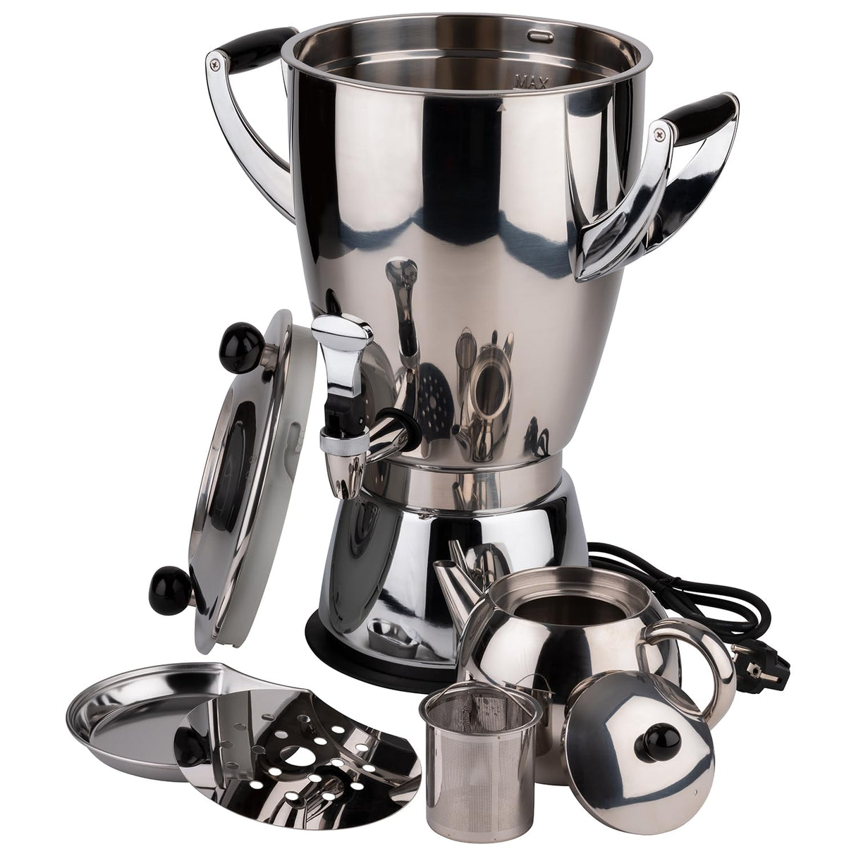 APS 12315 Tetera, Acero Inoxidable, Plata