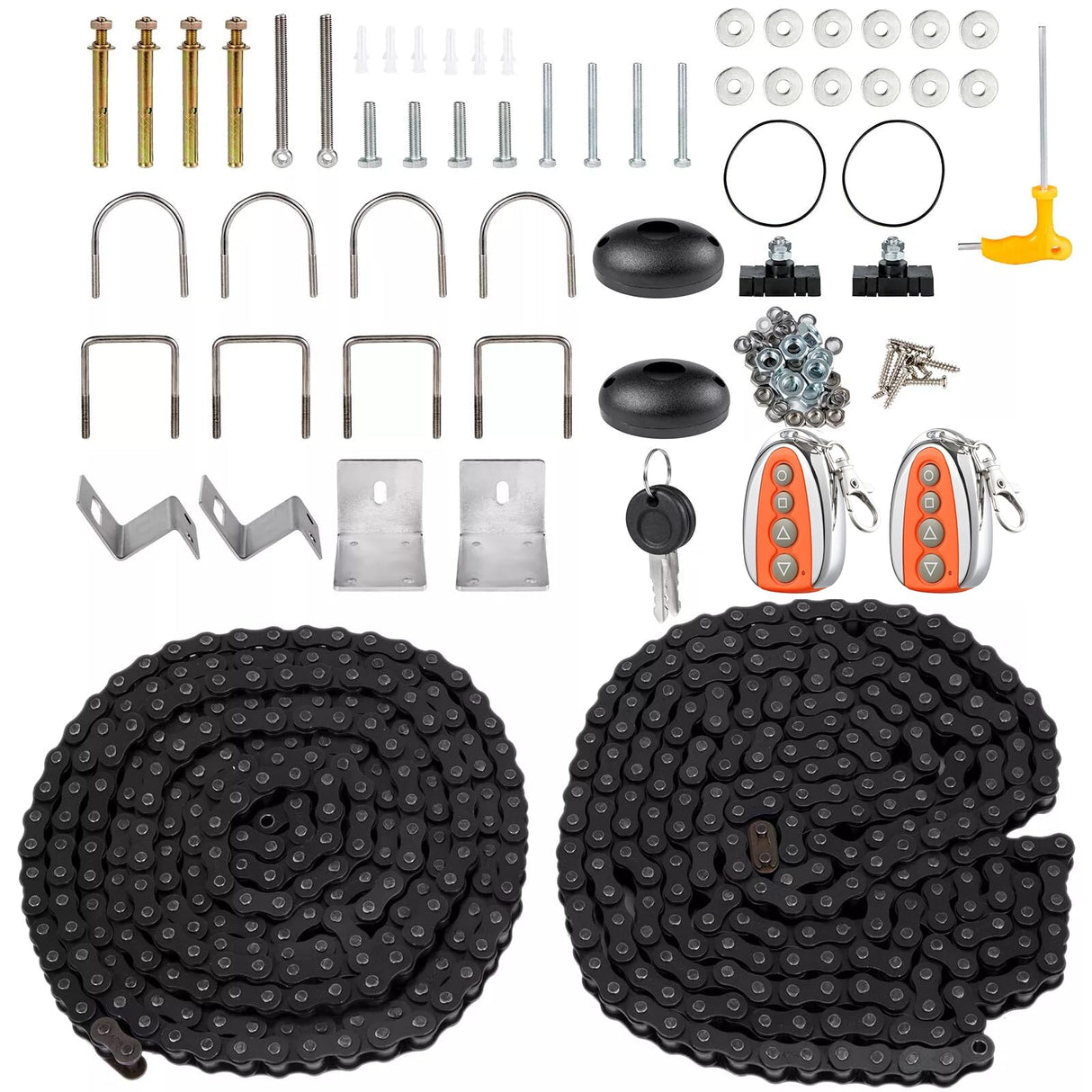 VEVOR Abridor Automático de Puerta Corredera 550 W 26 Nm con Accionamiento por Engranajes 1500 kg con Sensor de Infrarrojos Mando a Distancia Alcance de 70 m para Puerta de Casa