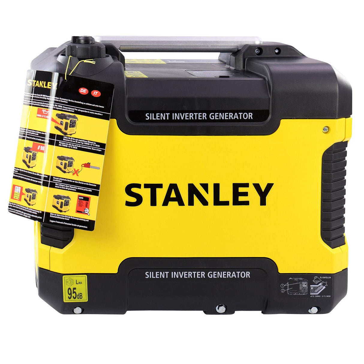 Stanley 604800110 - Generador de corriente de emergencia (gasolina, silencioso, 1.900 W)