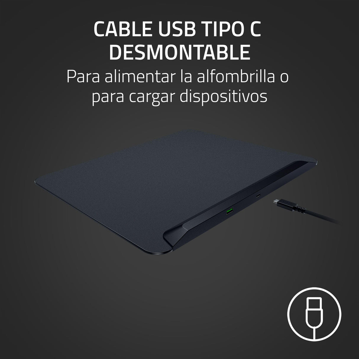 Razer Firefly V2 Pro - Alfombrilla de ratón para Juegos con retroiluminación RGB - Puerto USB Integrado (iluminación LED de 15 Zonas, Superficie con Textura micrograbada) Negro