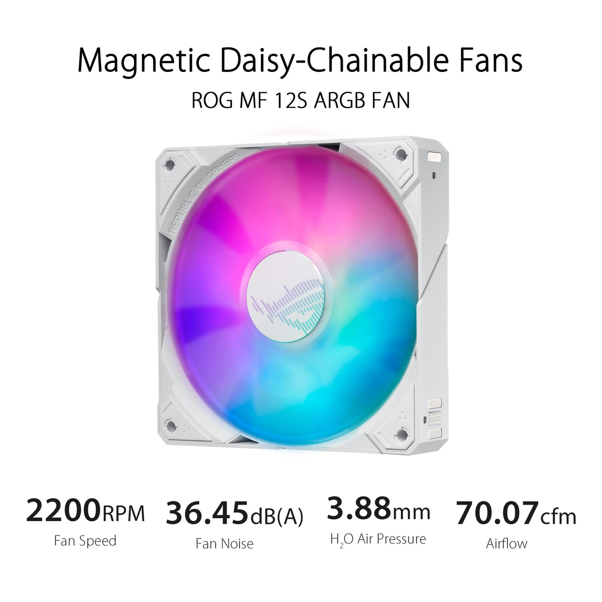 ASUS ROG Ryujin III 360 ARGB Refrigerador líquido todo en uno, Cooler CPU con LCD 3.5", Bomba Asetek de 8ª generación, Ventiladores de radiador ROG ARGB de 120 mm, Daisy Chain, blanco