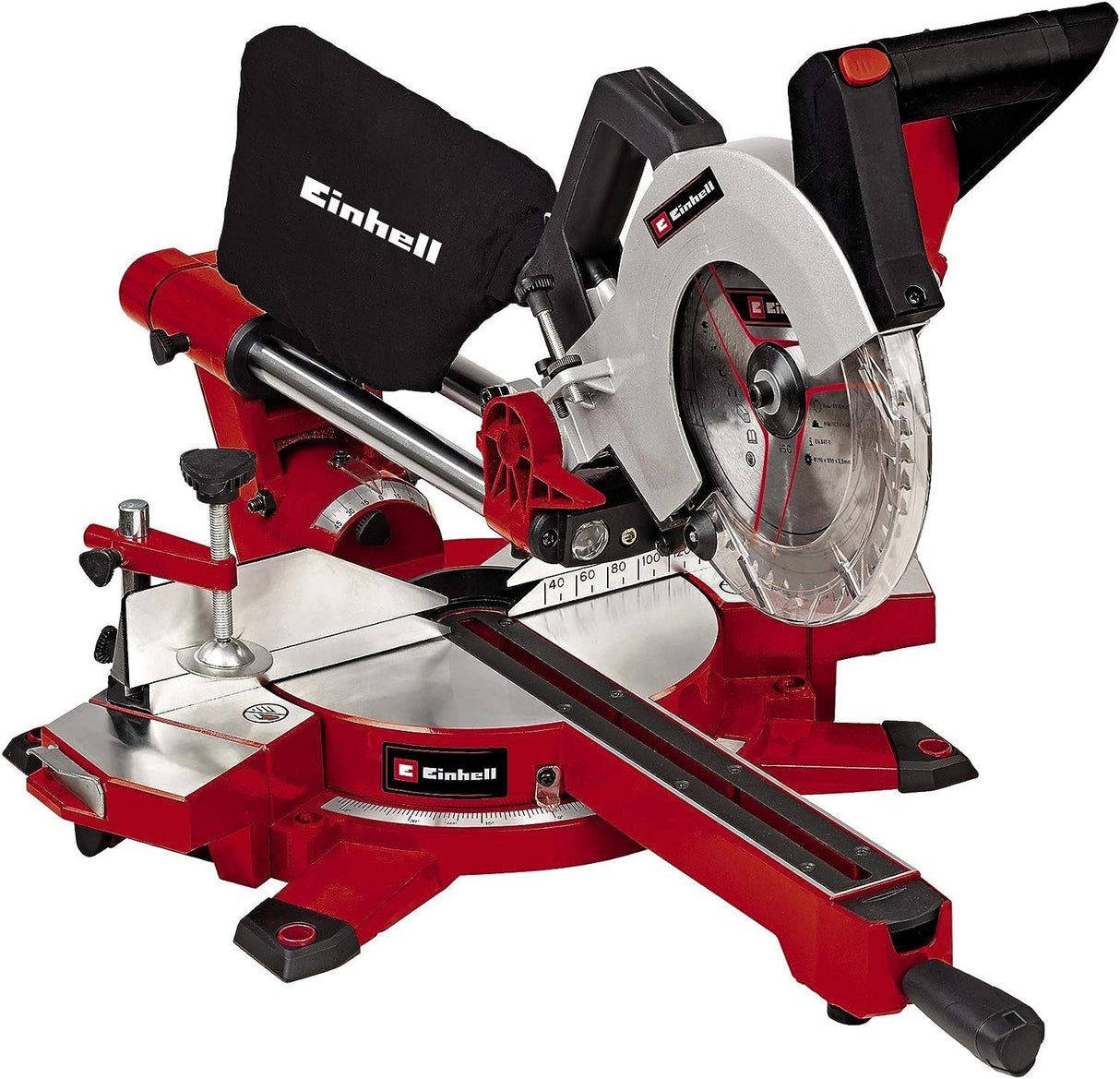 Einhell TE-SM 2131 Dual -Ingletadora telescópica dual Profesional, 1600 W, 230 V, función de arranque suave (ref. 4300860)