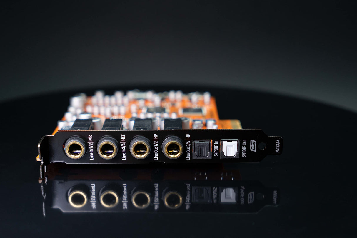 ESI MAYA44 eX | Interface de audio PCIe de 24 bits/96 kHz con 4 entradas/4 salidas
