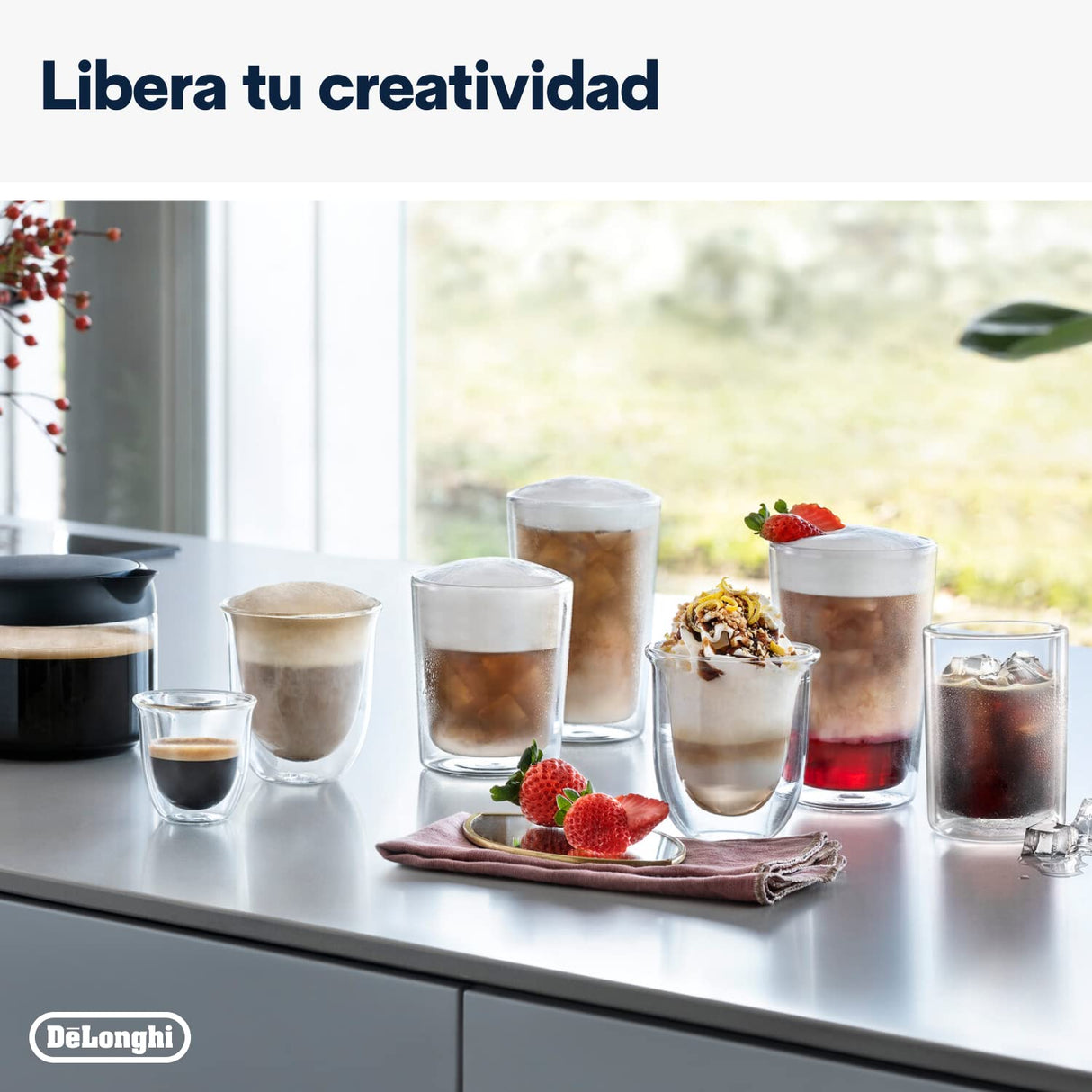 De'Longhi Eletta Explore ECAM452.67.G, Cafetera Superautomática Bebidas Calientes y Frías con Cold Extraction Technology, Recetas Cold Brew, LatteCrema Hot and Cool para Leche y Bebidas Vegetales