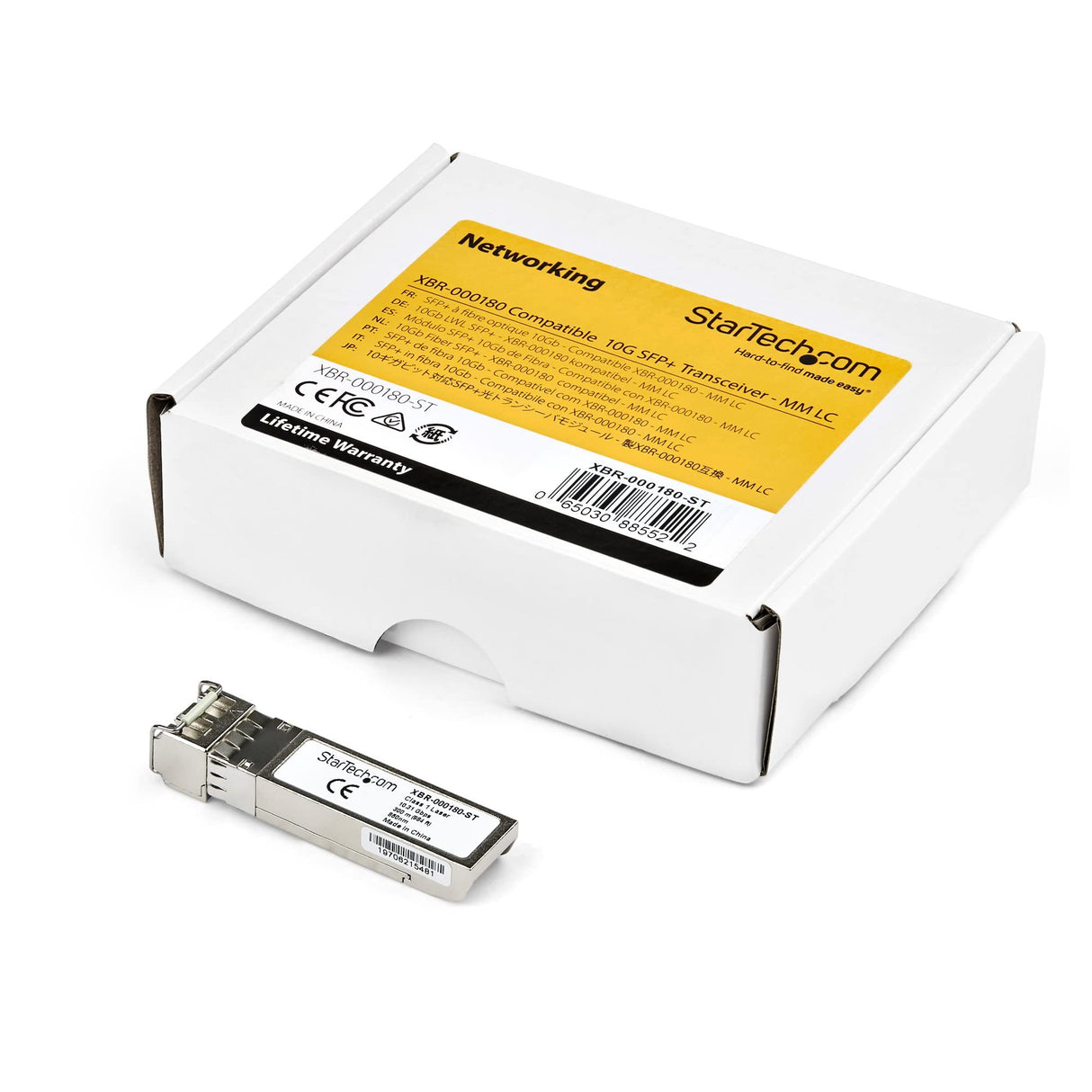 Startech.COM SFP-10G-ZR-S-ST - Módulo transceptor SFP+ (10 GBase-ZR, Compatible con Fibra de Vidrio de 1550 NM, LC, Modo Simple, con DDM)
